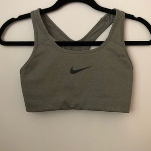 NIKE dryfit grey sports bra